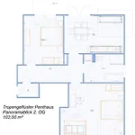 Tropengeflüster Penthouse In Hof, Whirlpool, Balkon, Webergrill, Digital Checkin, Parkplatz, Wlan330mbit Apartment Hof (Bavaria)