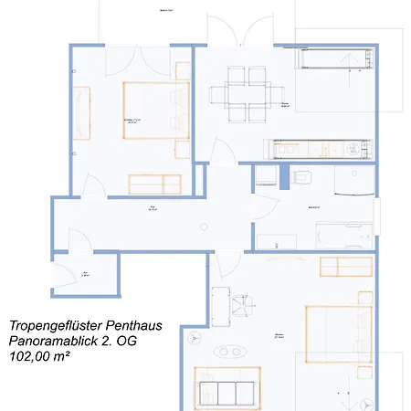 Tropengefluester Penthouse In Hof, Whirlpool, Balkon, Webergrill, Digital Checkin, Parkplatz, Wlan330mbit Apartment Hof (Bavaria)