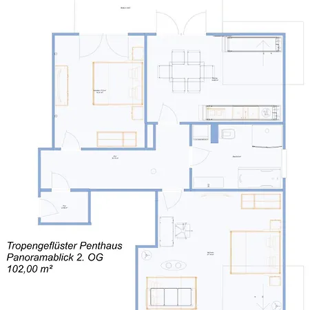 Daire Tropengefluester Penthouse In Hof, Whirlpool, Balkon, Webergrill, Digital Checkin, Parkplatz, Wlan330mbit
